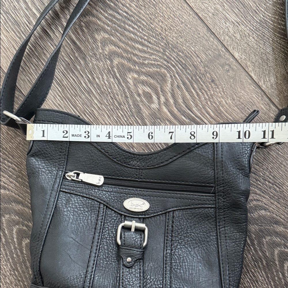 boc Black Leather Crossbody Bag - Picture 7 of 9